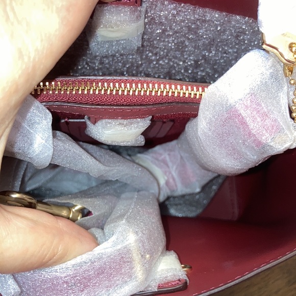 Coach Small Pebble Leather Town Bucket Bag - Picture 7 of 8